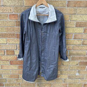 Vintage 1998 Bianca Nygord Linen Shell Designer Jacket Gray